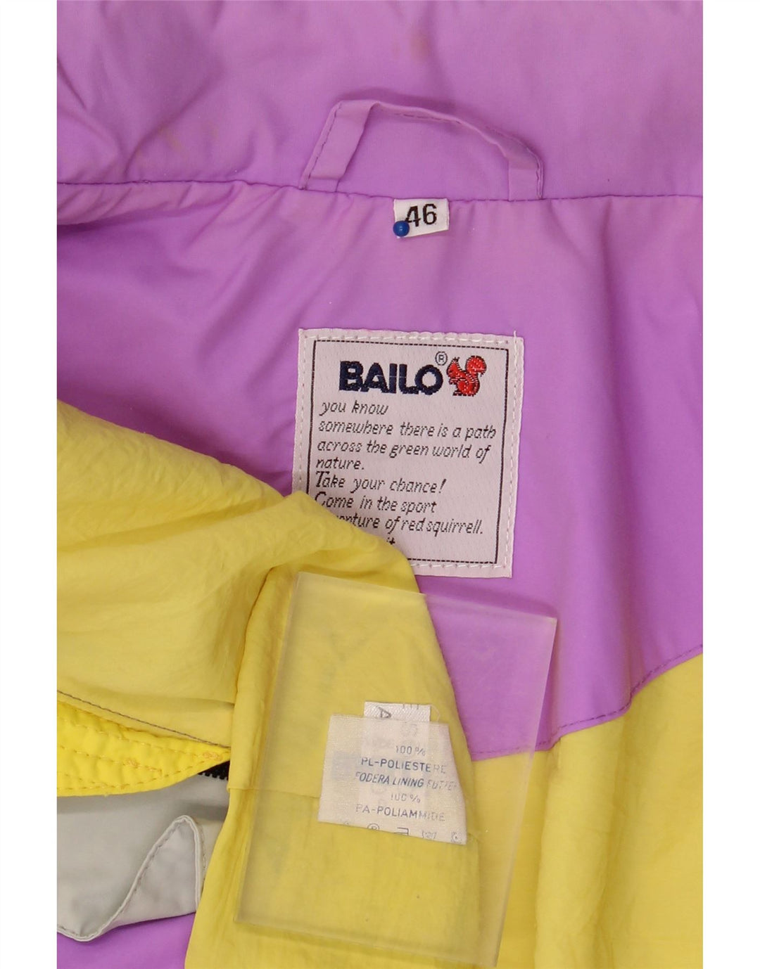 Мужская ветровка Bailo IT 46, маленькая, фиолетовая, полиэстер с цветными блоками