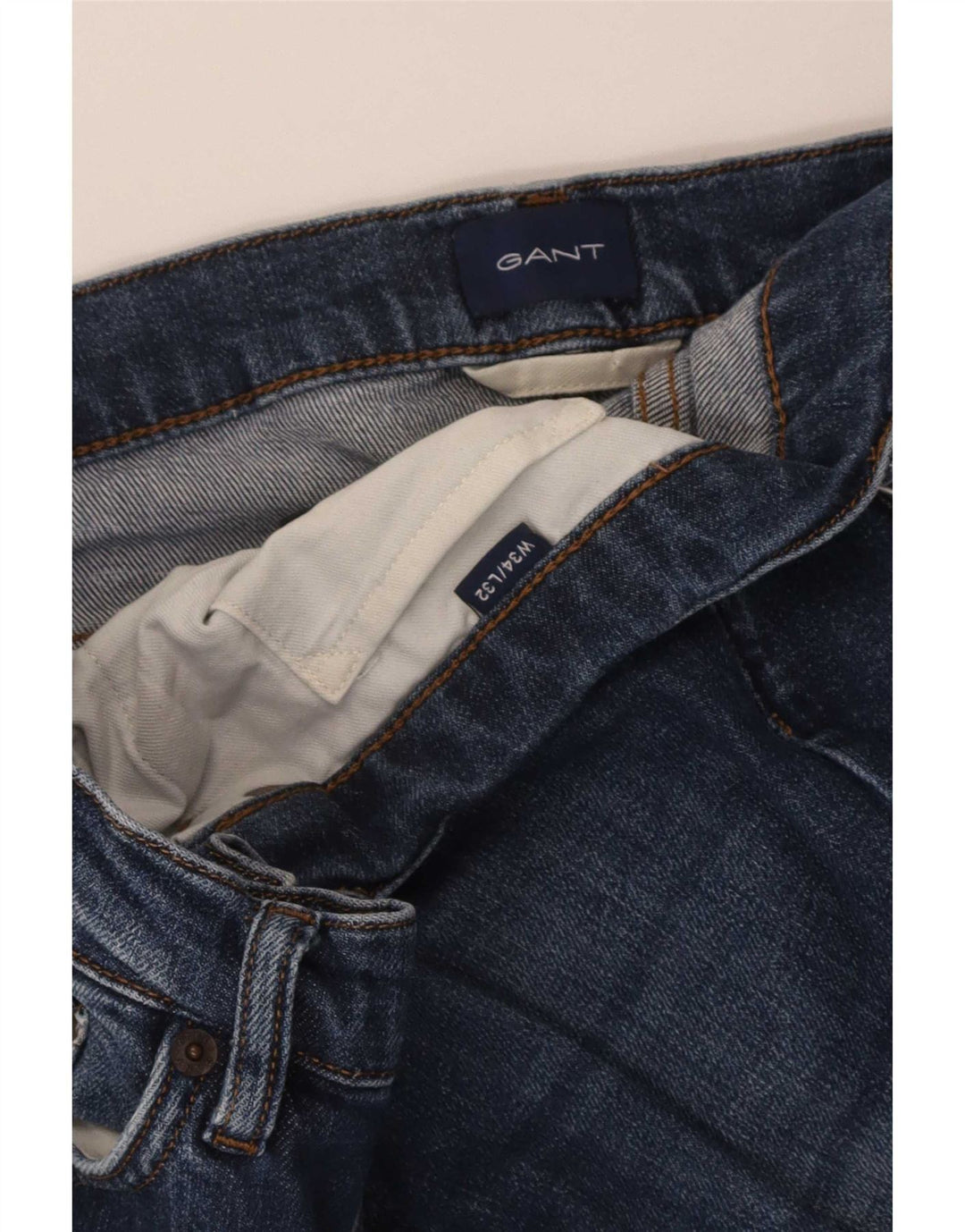 Мужские прямые джинсы Gant W34 L32 синие
