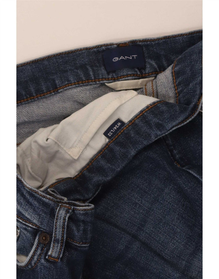 Мужские прямые джинсы Gant W34 L32 синие
