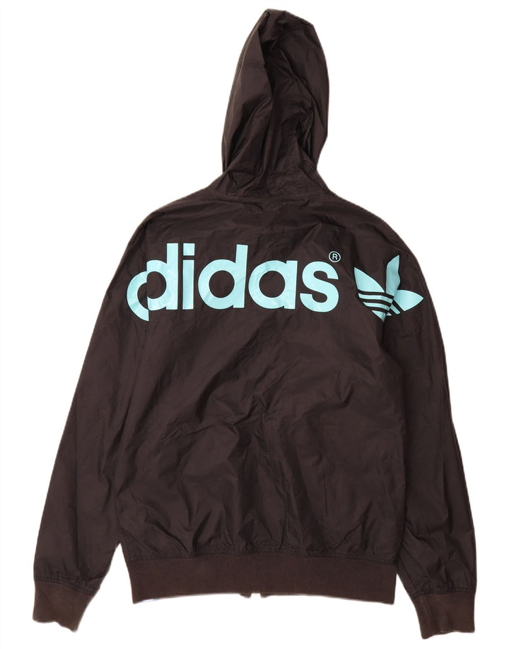 Adidas Мужской спортивный костюм с капюшоном и графикой Верхняя куртка XS Черный полиэстер