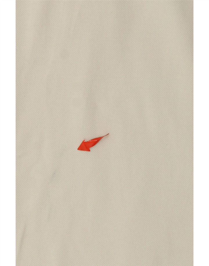 Женская рубашка поло без рукавов KAPPA UK 12, средний белый хлопок, белый цвет