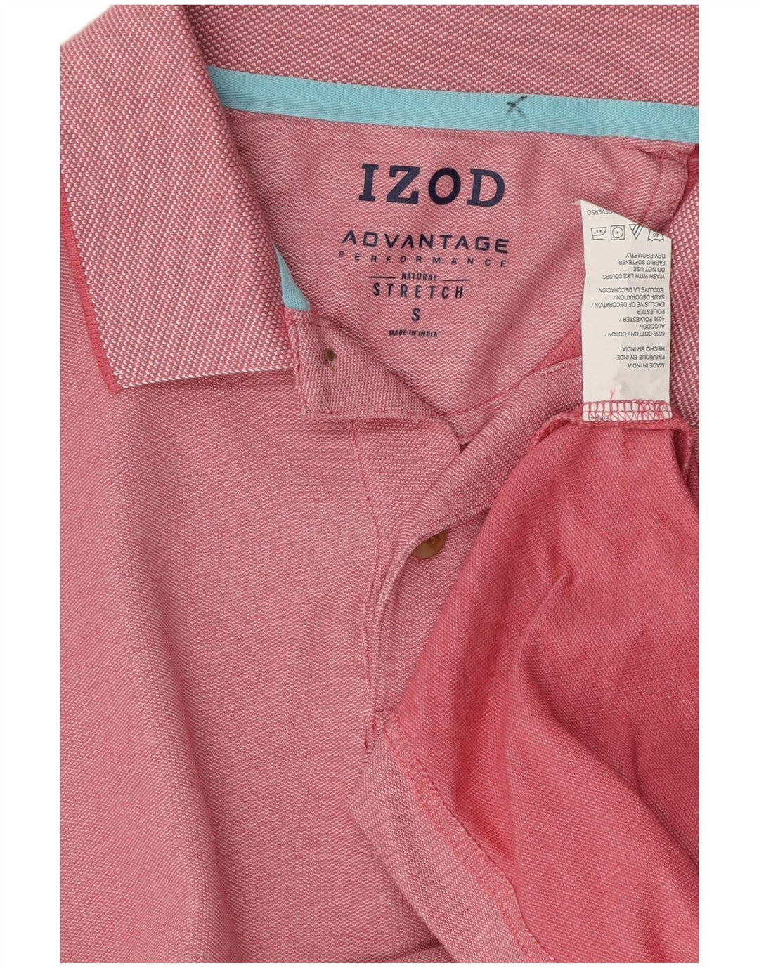 Мужская рубашка поло IZOD, маленькая розовая, хлопок