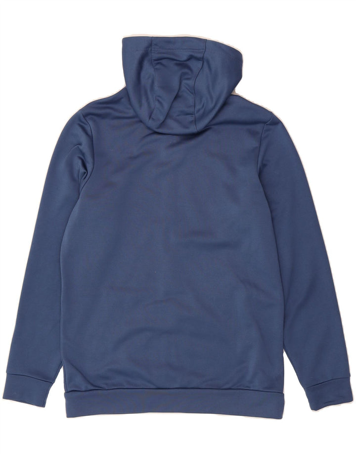 NIKE Mens Dri Fit Standard Fit Zip Hoodie Sweater Small Blue Polyester Vintage Nike and Second-Hand Nike from Messina Hembry 