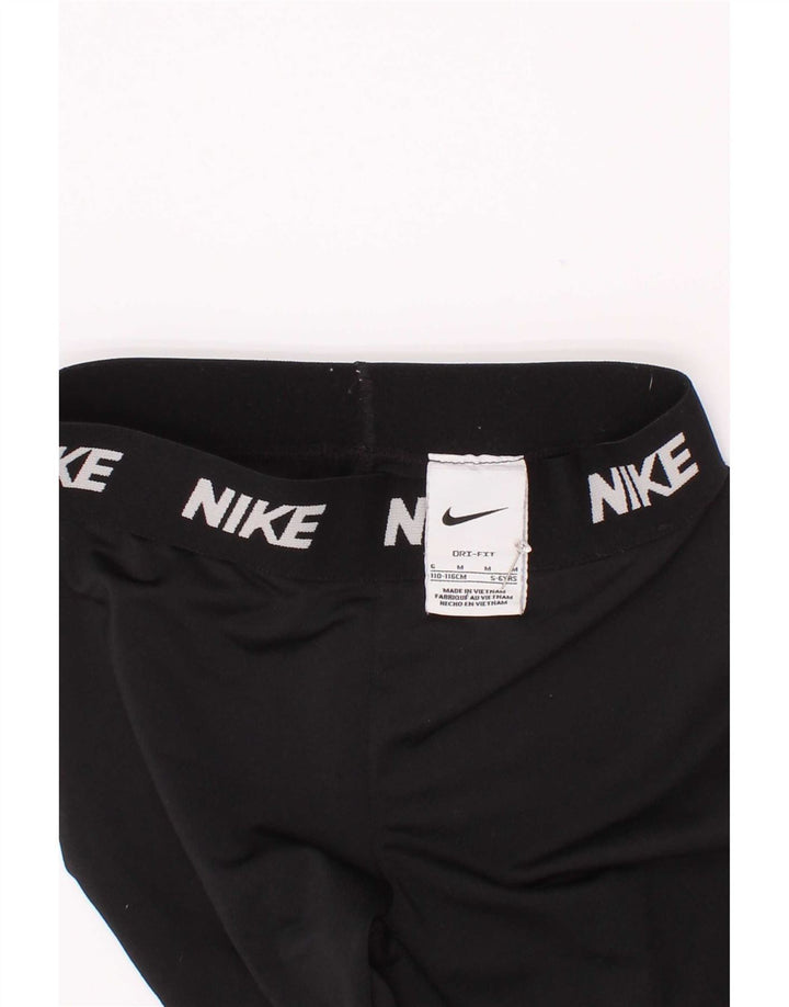 Леггинсы Nike для девочек Dri Fit 5–6 лет, средние, черные