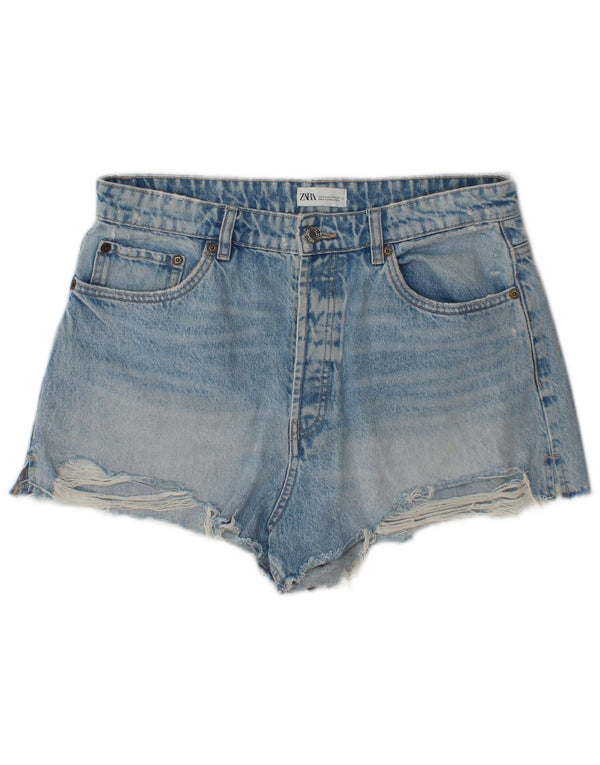 Женские джинсовые шорты Zara EU 44 XL W34 синие
