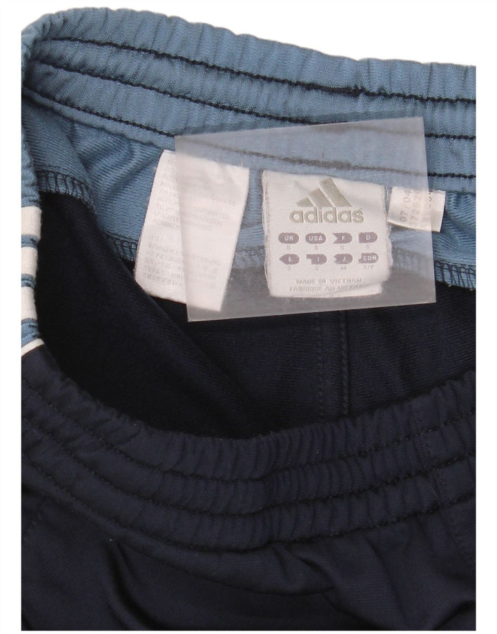 Мужские спортивные брюки Adidas, маленькие темно-синие, полиэстер с цветными блоками