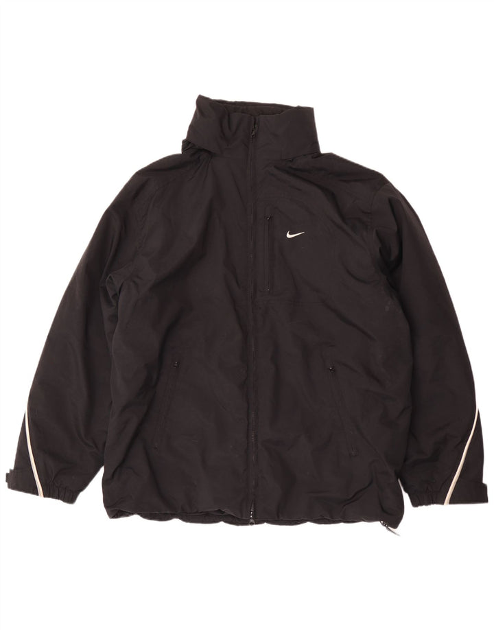 Мужская ветровка с капюшоном с графическим рисунком Nike UK 42/44, большая черная полиэстер