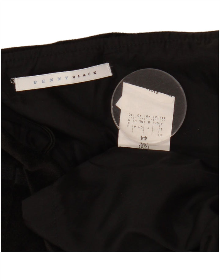 Женская бархатная мини-юбка Penny Black UK 12 Medium W30 Черная вискоза