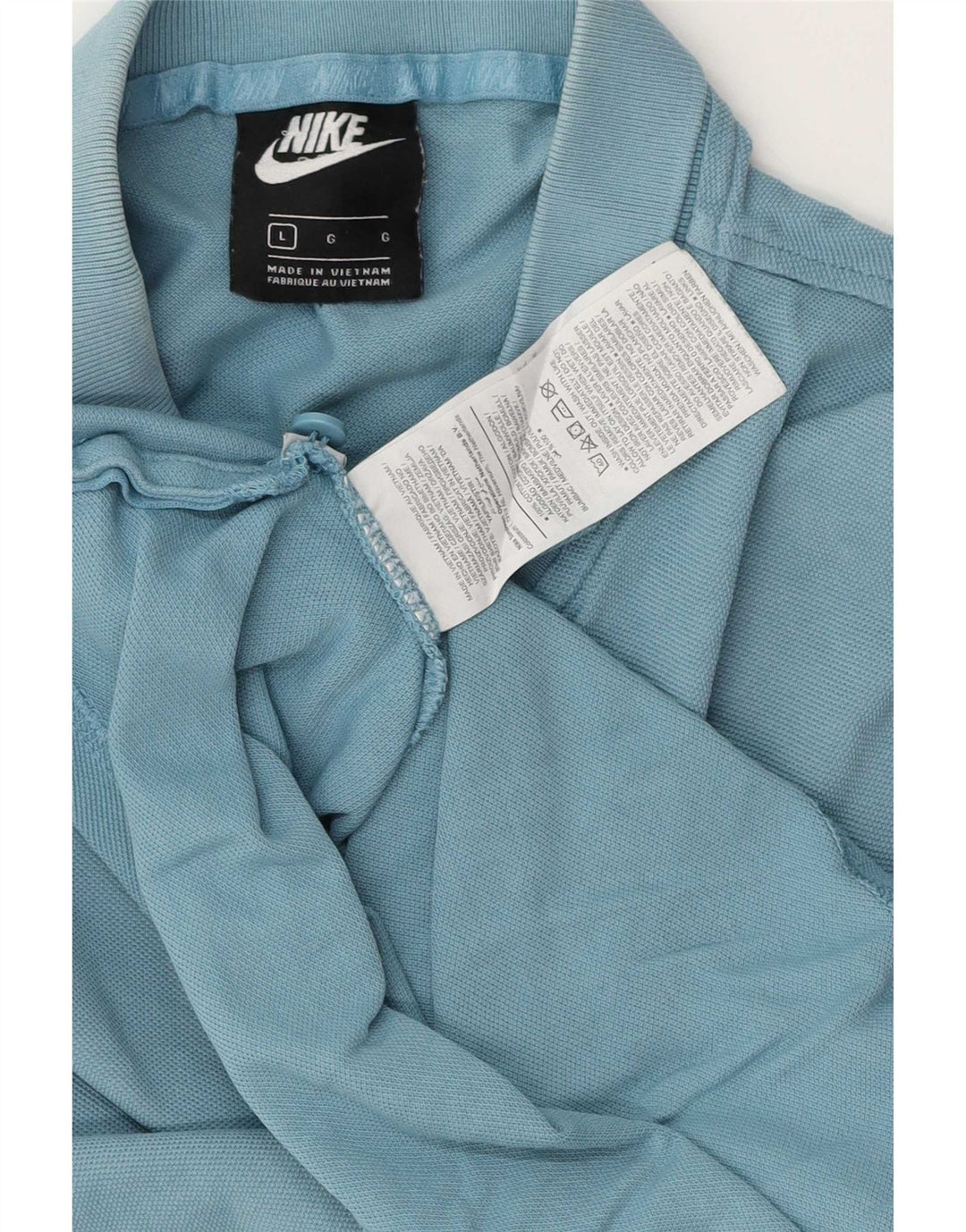 Мужская рубашка-поло Nike, большая синяя хлопковая