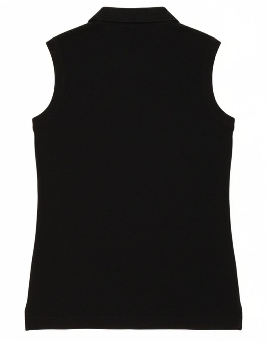 KAPPA Womens Sleeveless Polo Shirt UK 12 Medium Black