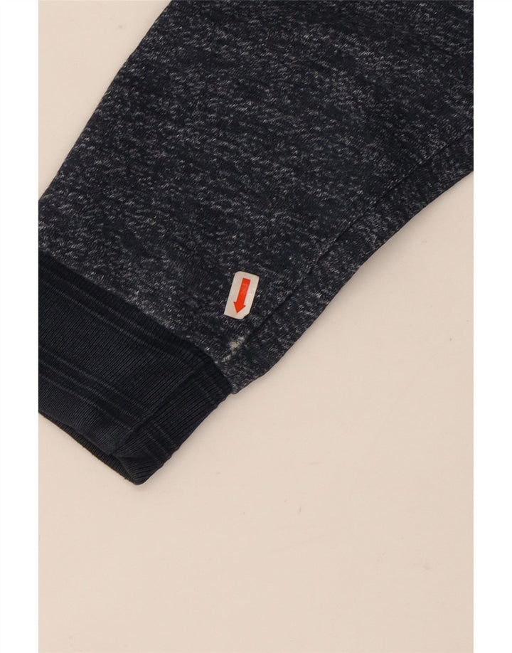 TOMMY HILFIGER Mens Graphic Sweatshirt Jumper Large Navy Blue Flecked Vintage Tommy Hilfiger and Second-Hand Tommy Hilfiger from Messina Hembry 