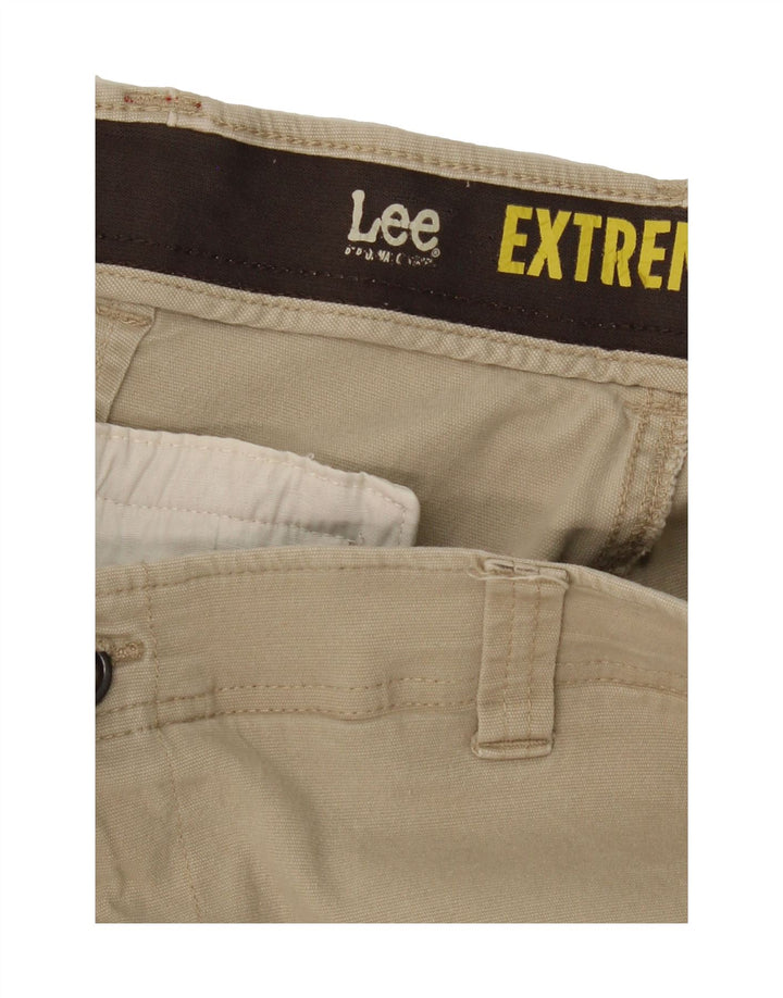 LEE Mens Straight Cargo Trousers W42 L29 Beige Vintage Lee and Second-Hand Lee from Messina Hembry 