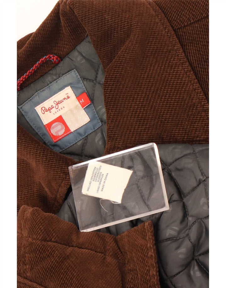 Женская куртка PEPE Jeans UK 14, хлопковый средний коричневый цвет