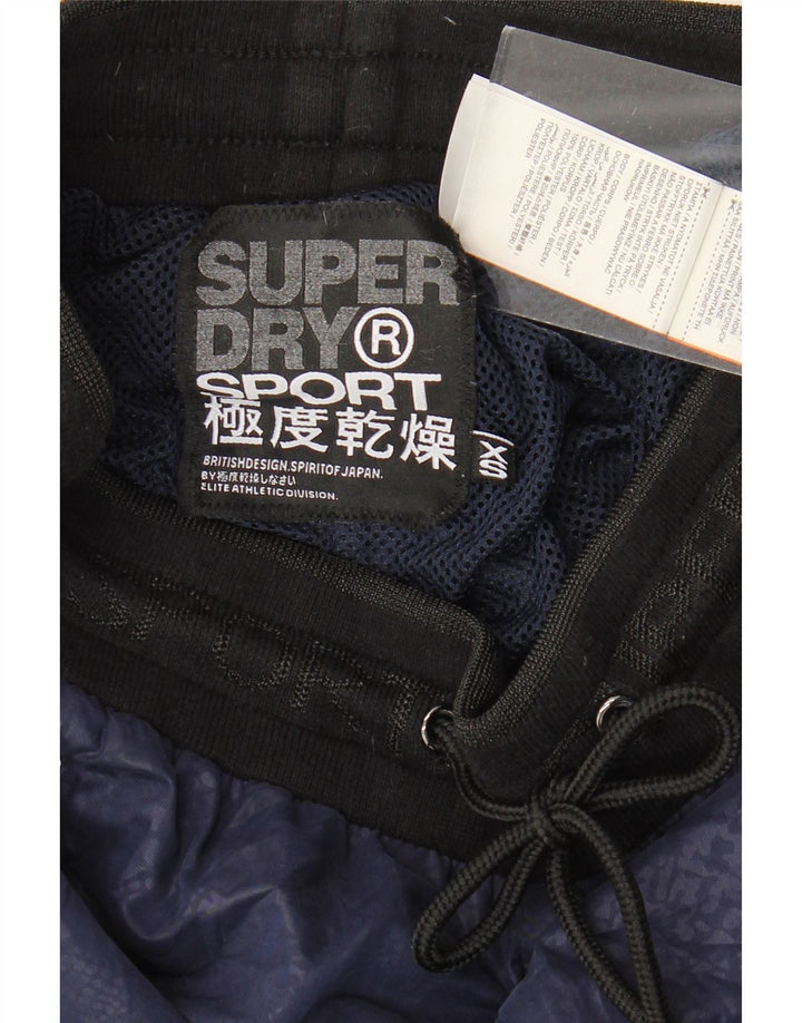 SUPERDRY Женский спортивный костюм Брюки-джоггеры UK 6 XS Темно-синий с животным принтом