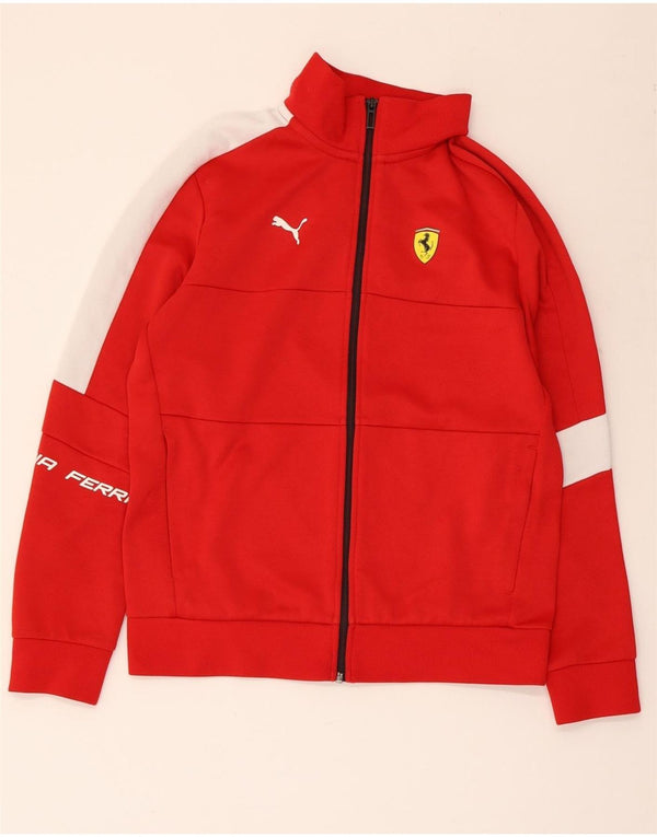Женская спортивная куртка PUMA Ferrari, верхняя куртка UK 10, маленькая красная с цветными блоками