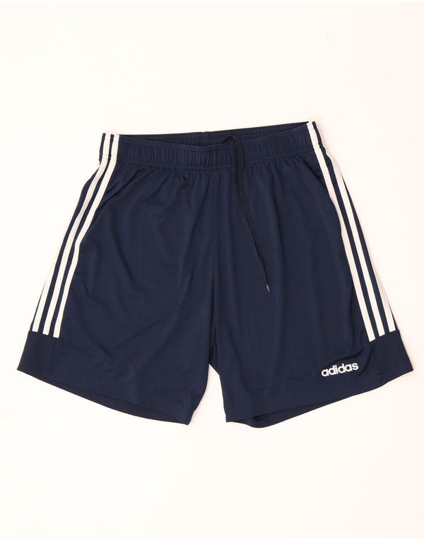 Мужские спортивные шорты Adidas Climalite, большие, темно-синие