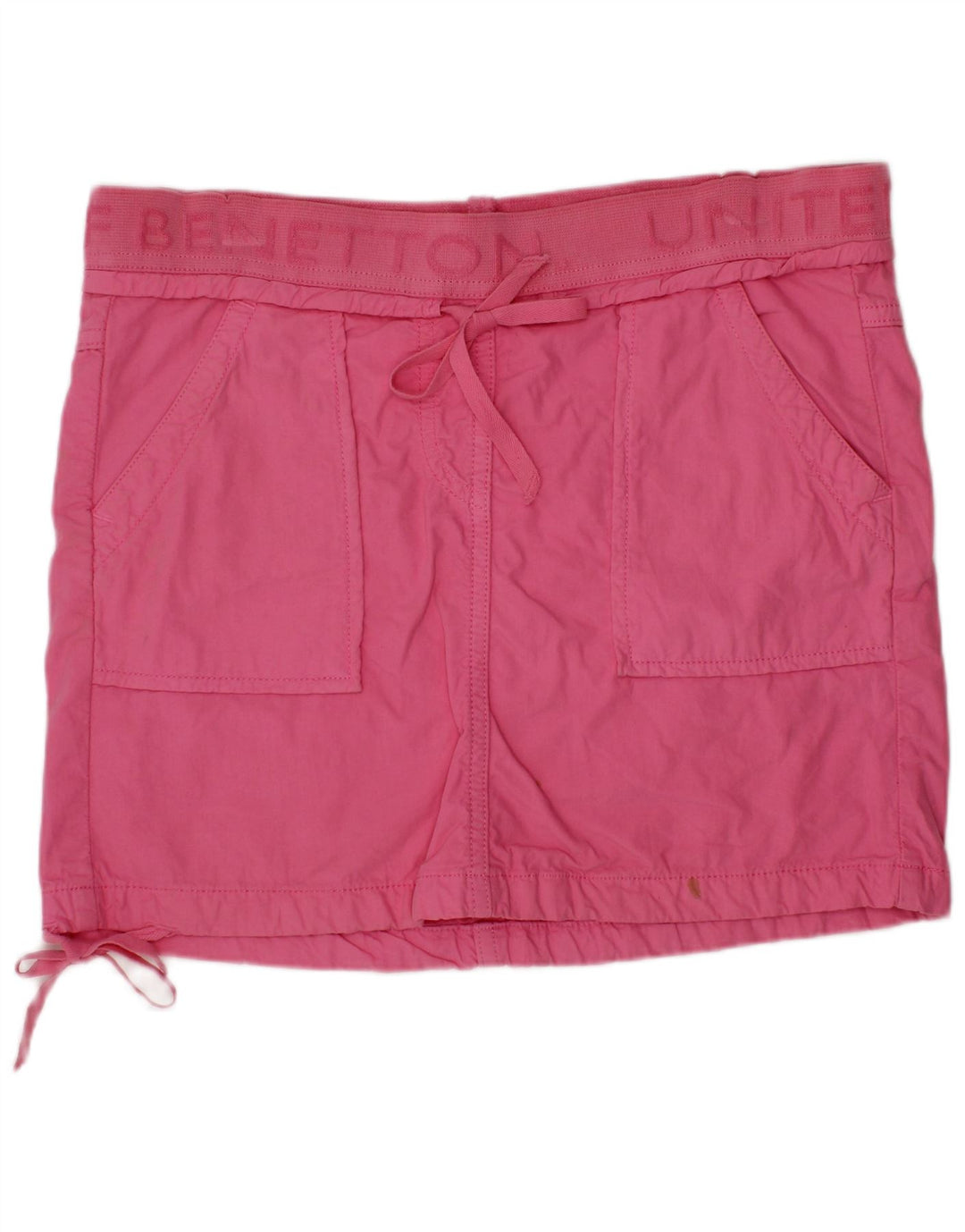 Прямая юбка BENETTON для девочек с рисунком 13–14 лет W28, розовая