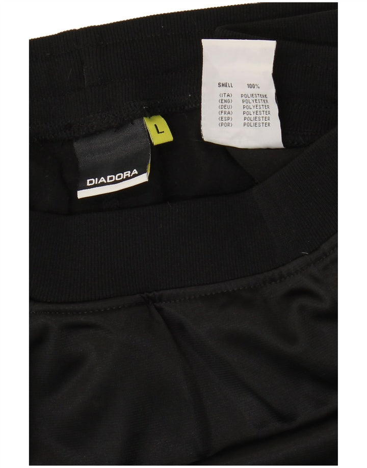 Женские спортивные брюки Diadora UK 16, большой черный полиэстер