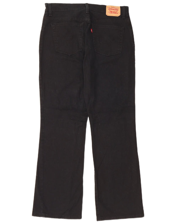 Женские джинсы свободного кроя Levi's 550 Bootcut, размер США 12, большие W34 L32, черные