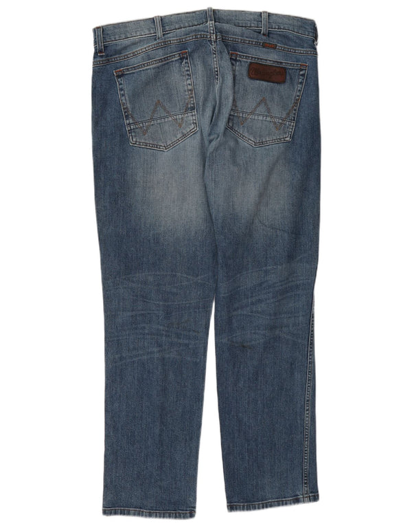 Мужские прямые джинсы Wrangler Greensboro W36 L30, синий хлопок