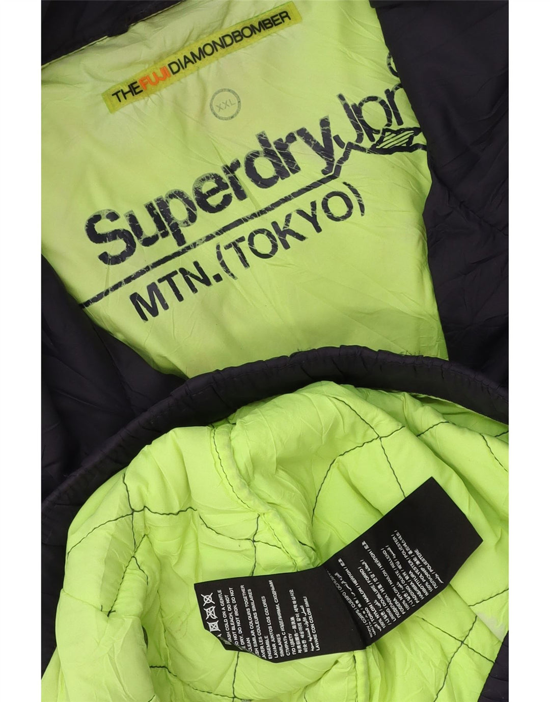 Мужская утепленная куртка Superdry UK 44 2XL Темно-синий полиэстер