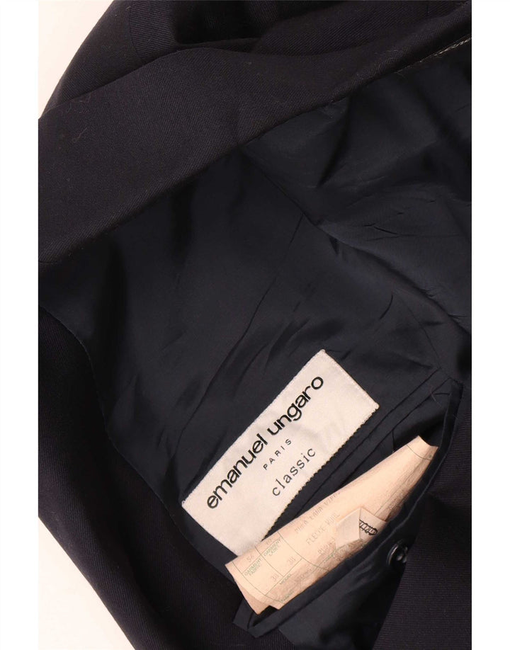 Мужской пиджак на 3 пуговицах Emanuel Ungaro IT 56 3XL темно-синий, шерсть