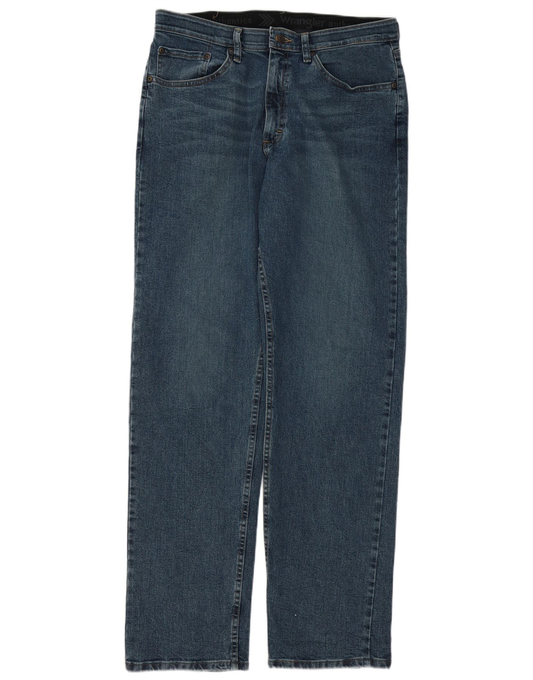Мужские прямые джинсы Wrangler W32 L34, синие, хлопок