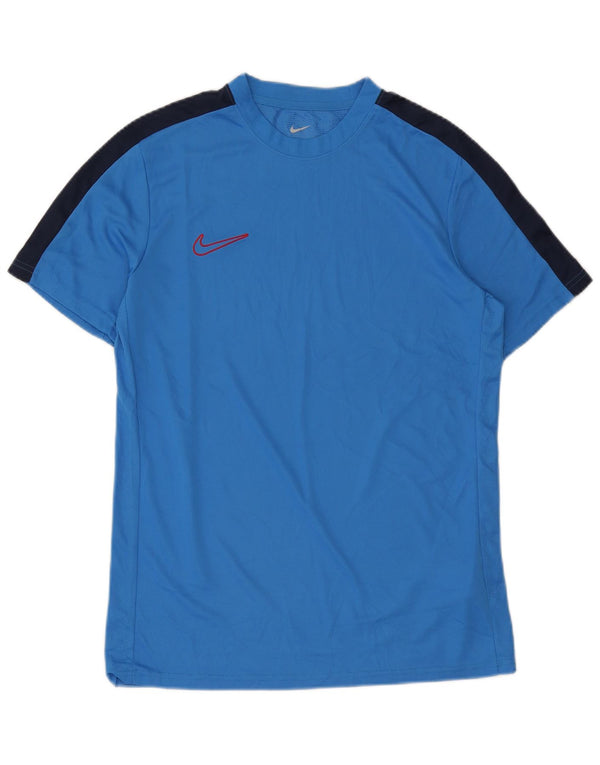 Мужская футболка Nike Dri Fit Slim Fit, большой синий полиэстер с цветными блоками