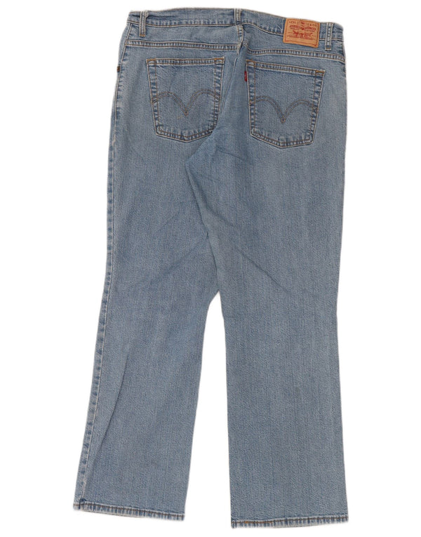 Женские джинсы свободного кроя Levi's 550 Bootcut, размер США 12, большие размеры W32 L30, синий хлопок