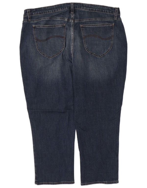 Женские капри Lee Riders со средней посадкой США 20 3XL W40 L23 Темно-синий хлопок