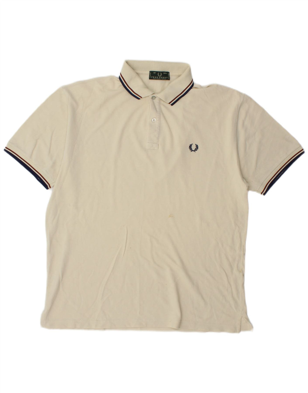 Мужская рубашка-поло Fred Perry большого размера из белого хлопка