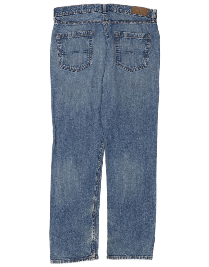 Мужские прямые джинсы Marks & Spencer W34 L31 синие, хлопок