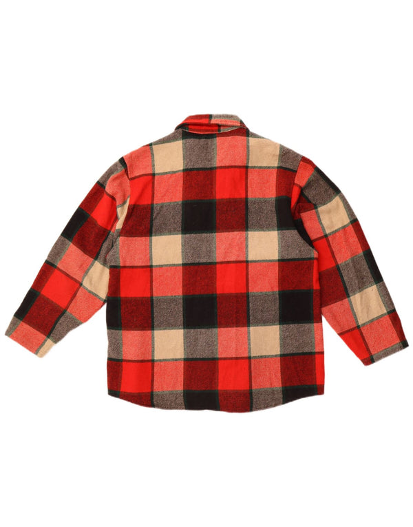 Женская фланелевая рубашка BENETTON UK 18 XL, разноцветная клетка, акрил