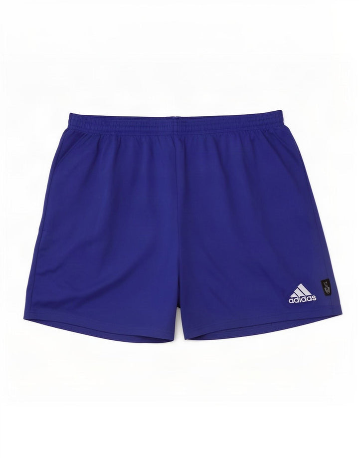 Мужские спортивные шорты Adidas UK 36, большие синие, полиэстер
