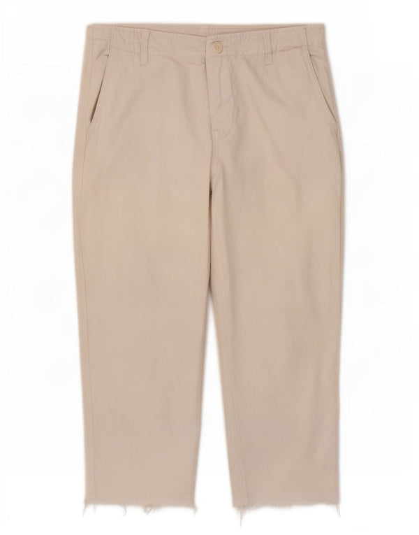 Женские капри Zara EU 40 Medium W30 L21 Бежевые