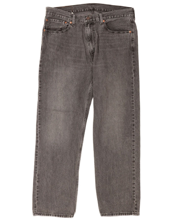 Мужские прямые джинсы свободного кроя Levi's 555 W34 L32, серый хлопок