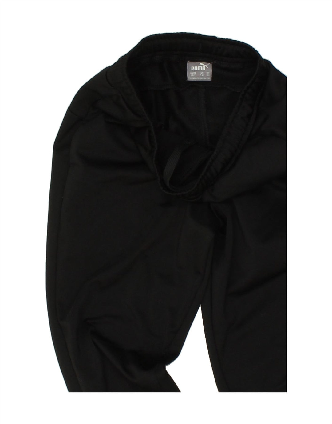 PUMA Boys Tracksuit Trousers 7-8 Years Black Polyester Vintage Puma and Second-Hand Puma from Messina Hembry 