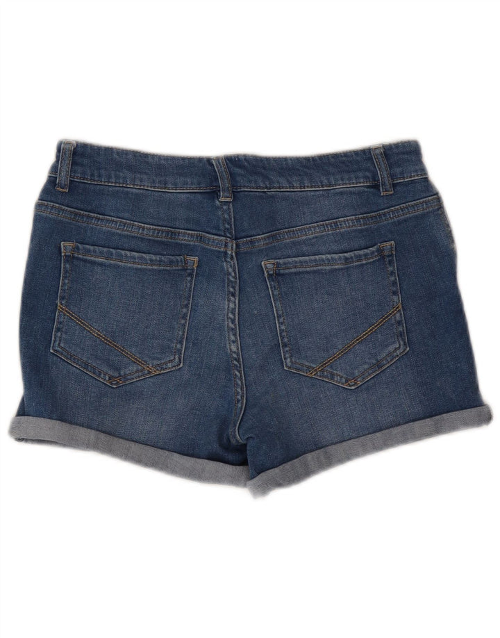 Женские джинсовые шорты Oasis UK 12 Medium W30 Синие, хлопок
