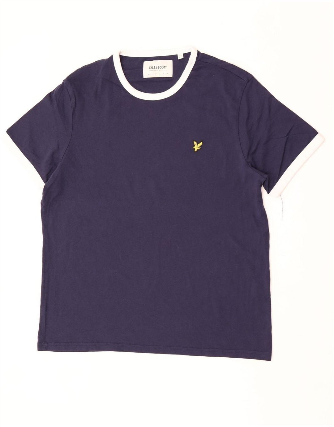Мужская футболка Lyle & Scott, большой темно-синий цветной блок