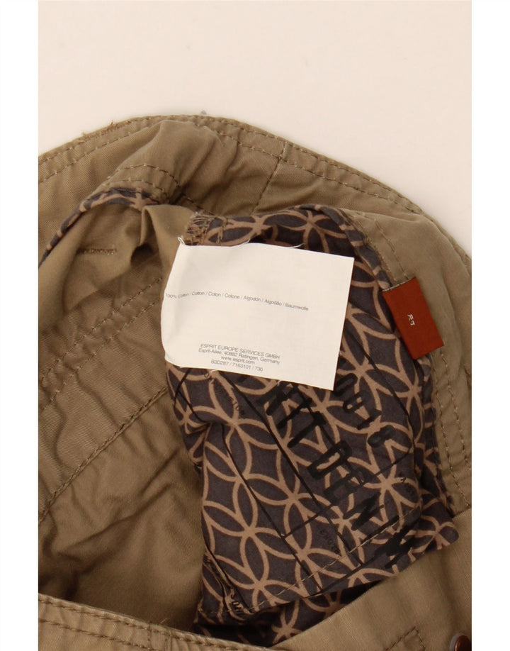 ESPRIT Мужские прямые брюки карго W30 L27 Бежевые, хлопок