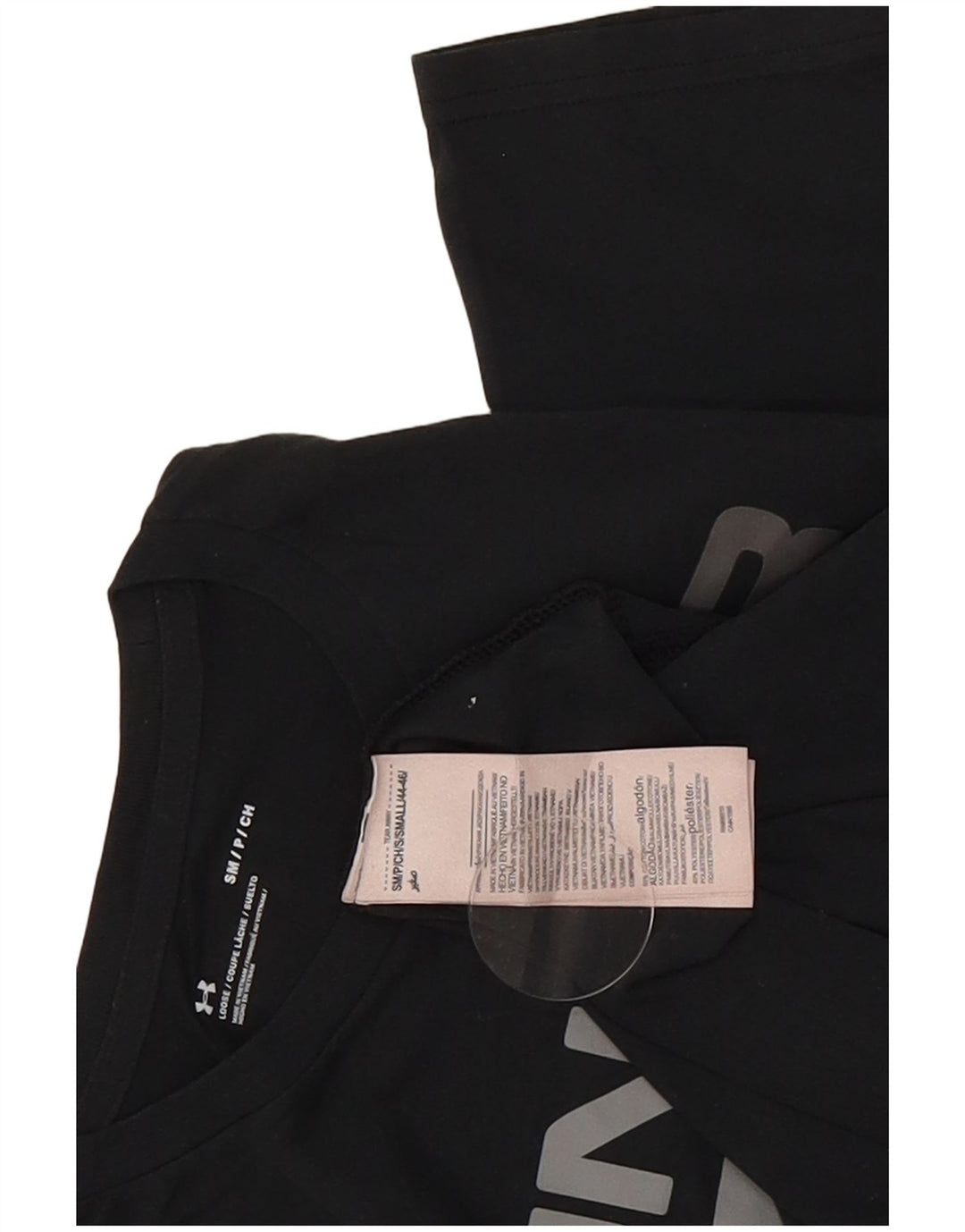 Мужская футболка с рисунком Under Armour, маленький черный хлопковый топ