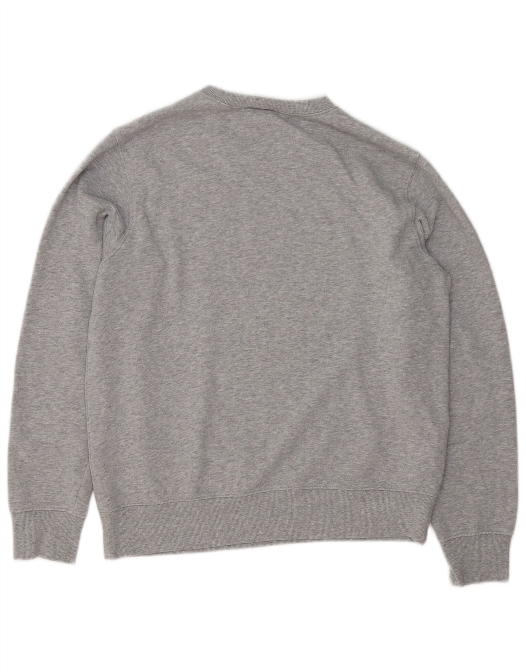 Мужской свитшот New Balance, хлопковый джемпер среднего серого цвета с крапинками