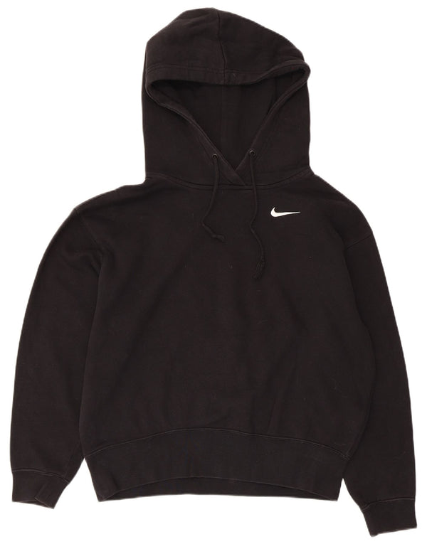 Женский джемпер с капюшоном оверсайз Nike UK 6 XS, черный хлопок