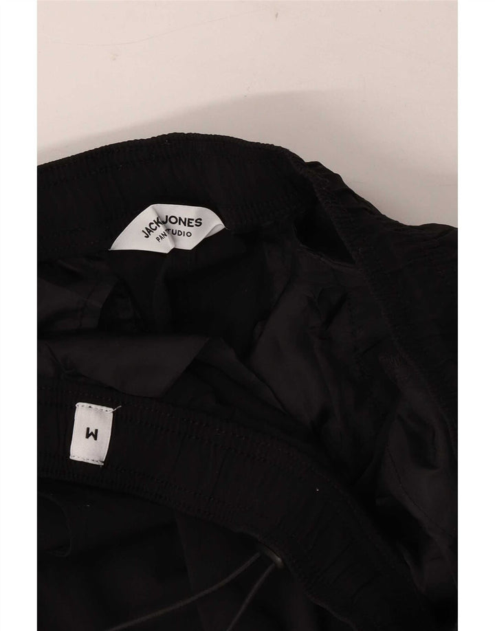 Мужские зауженные брюки-карго Jack & Jones W30 L28 черные