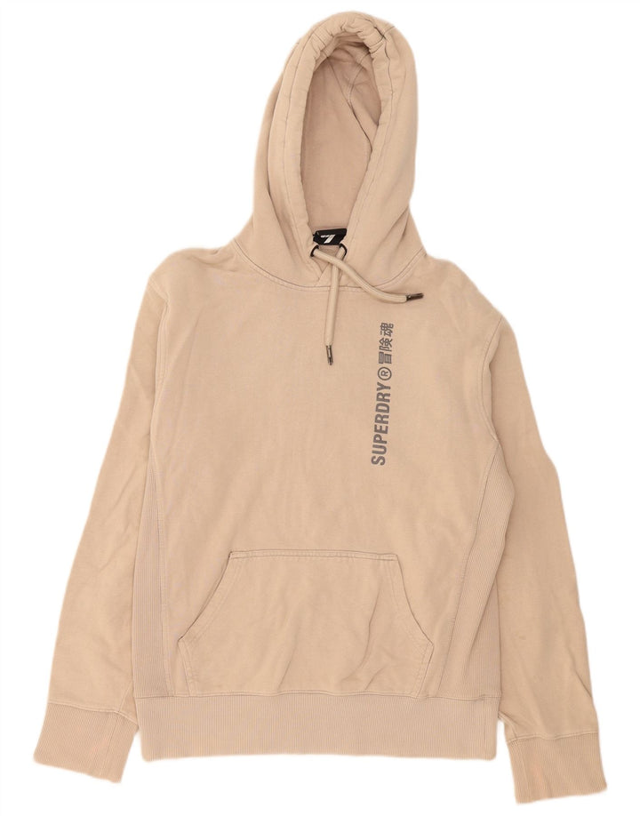 Мужской джемпер с капюшоном Superdry, маленький бежевый