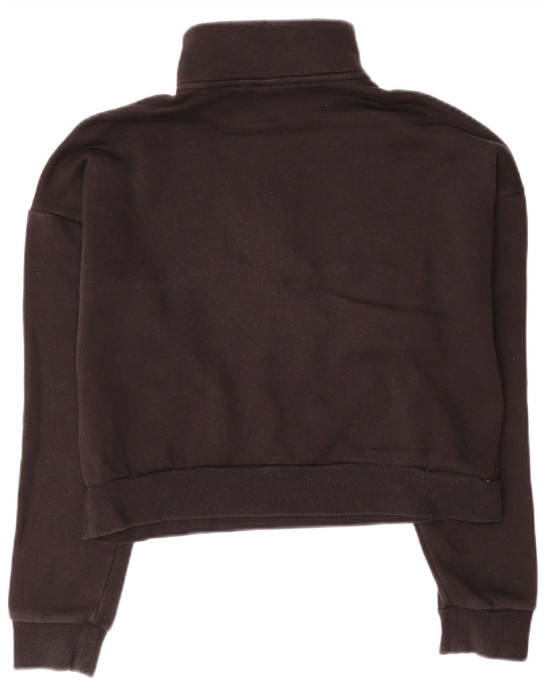 Укороченный свитшот свободного кроя ADIDAS для девочек, джемпер, 12–13 лет, черный хлопок