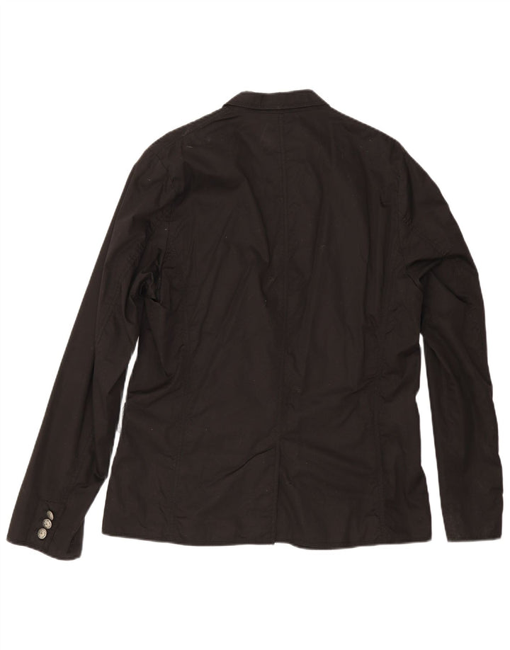 Мужской пиджак Guess на 1 пуговице UK 42 XL, черный хлопок