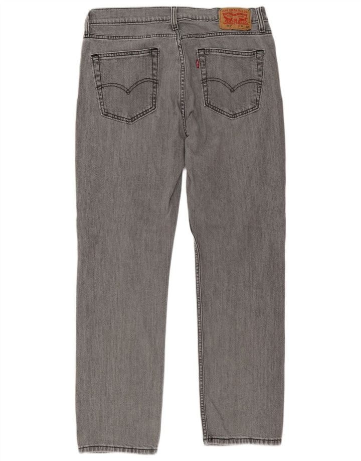 Мужские прямые джинсы Levi's 514 W34 L32 серые, хлопок