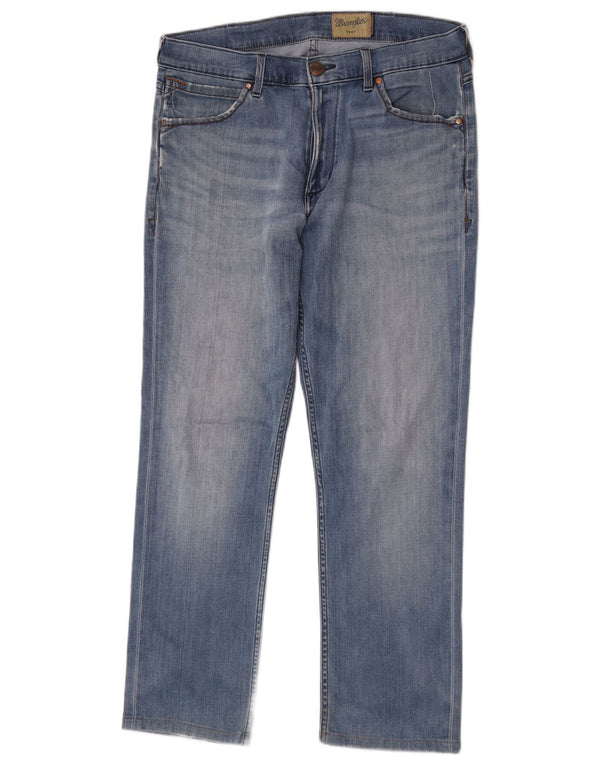 Мужские прямые джинсы Wrangler Greensboro W32 L29, синий хлопок