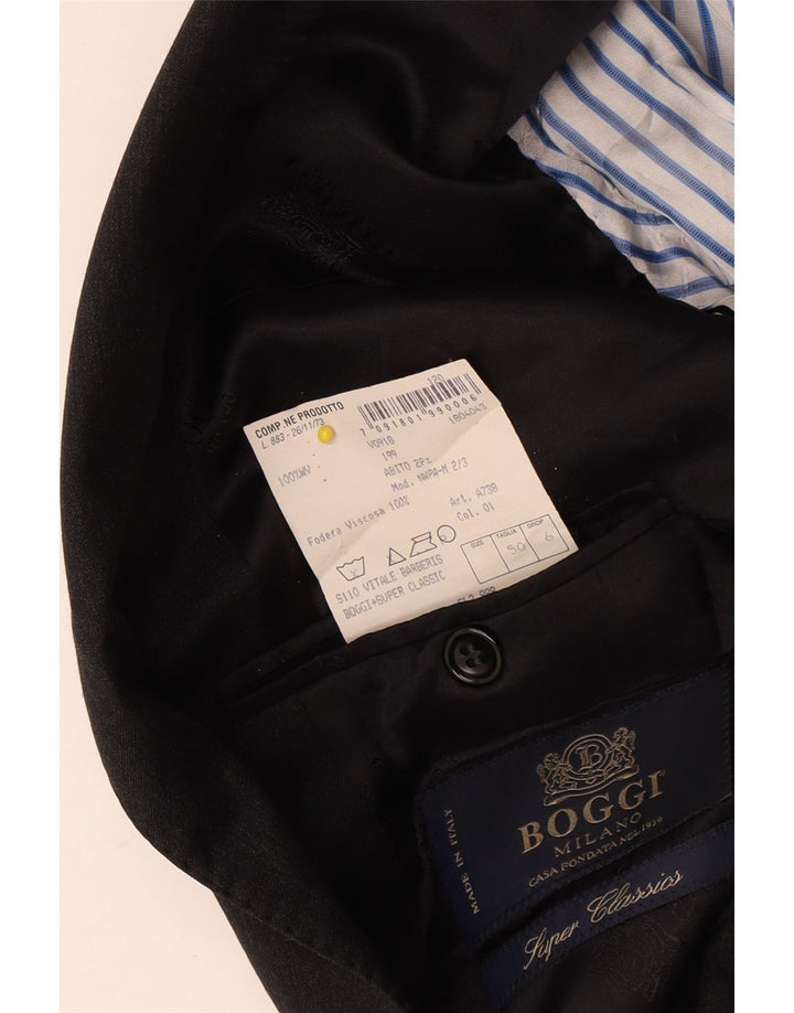 Мужской пиджак Boggi Milano с 3 пуговицами IT 50, большой, серый, шерсть